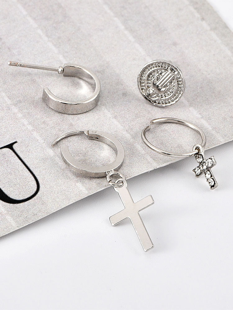 Minimalist Cross Earrings Sets