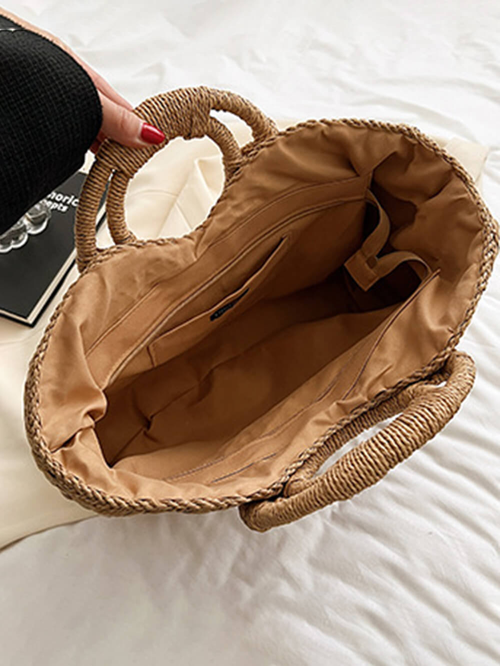 Holiday Beach Handmade Straw Bag
