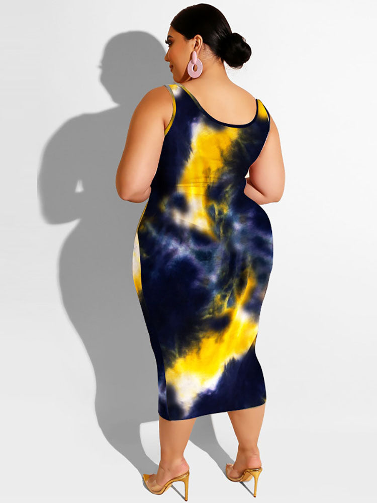 Tie dye Printed Skinny Suit