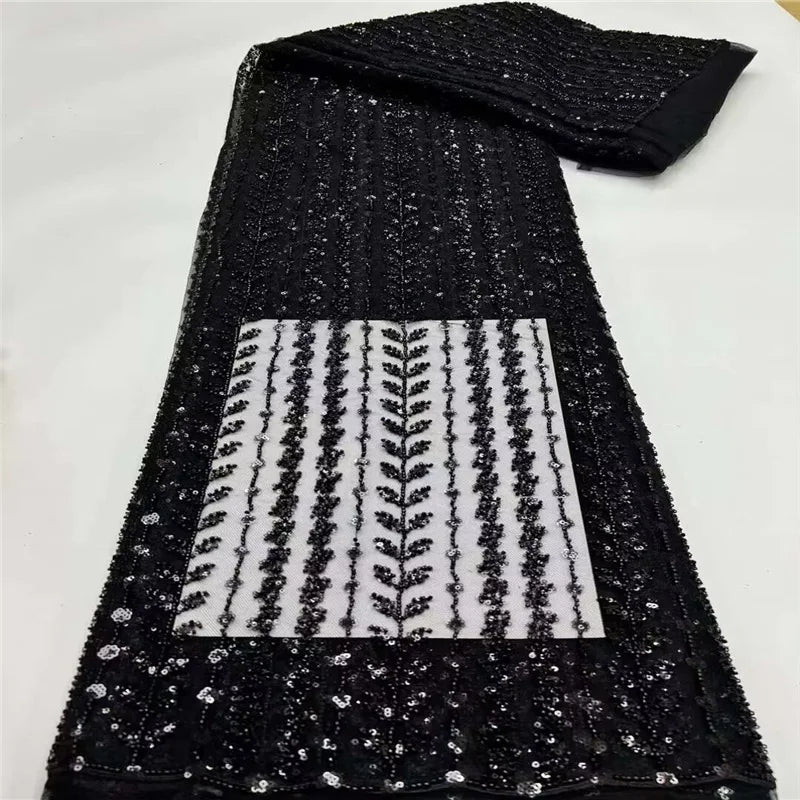 Black Strapless Sequin A-Line Prom Gown with Shawl