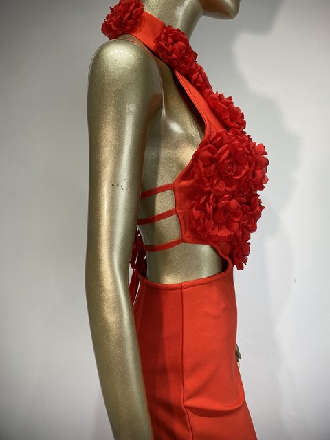 Keyhole Backless Maxi Bodycon Dress - Elegant Summer Party Outfit