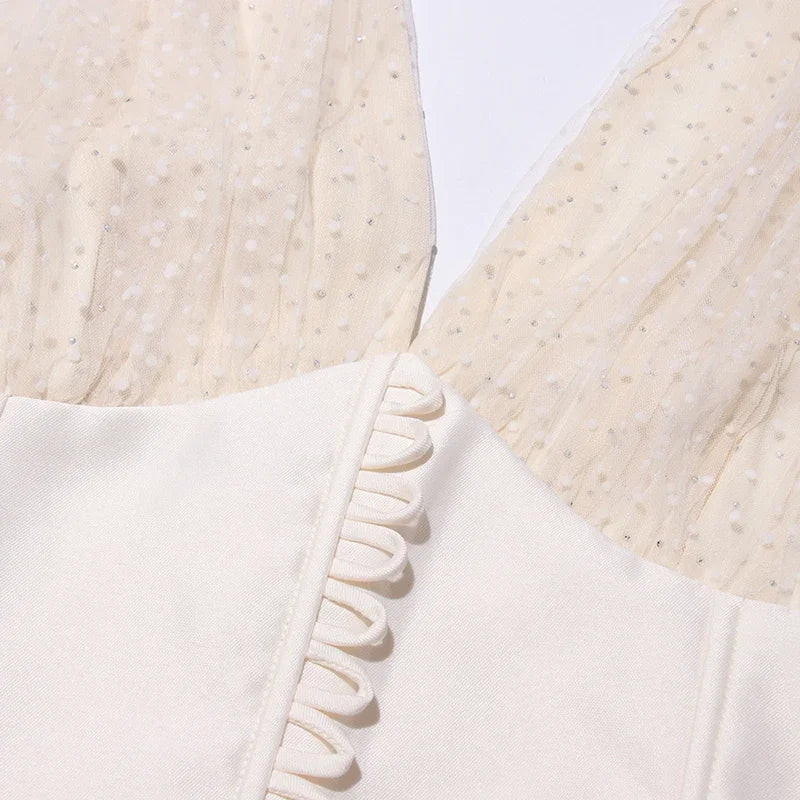 Apricot Halter Corset Maxi Dress | Flowy Pleated Elegance