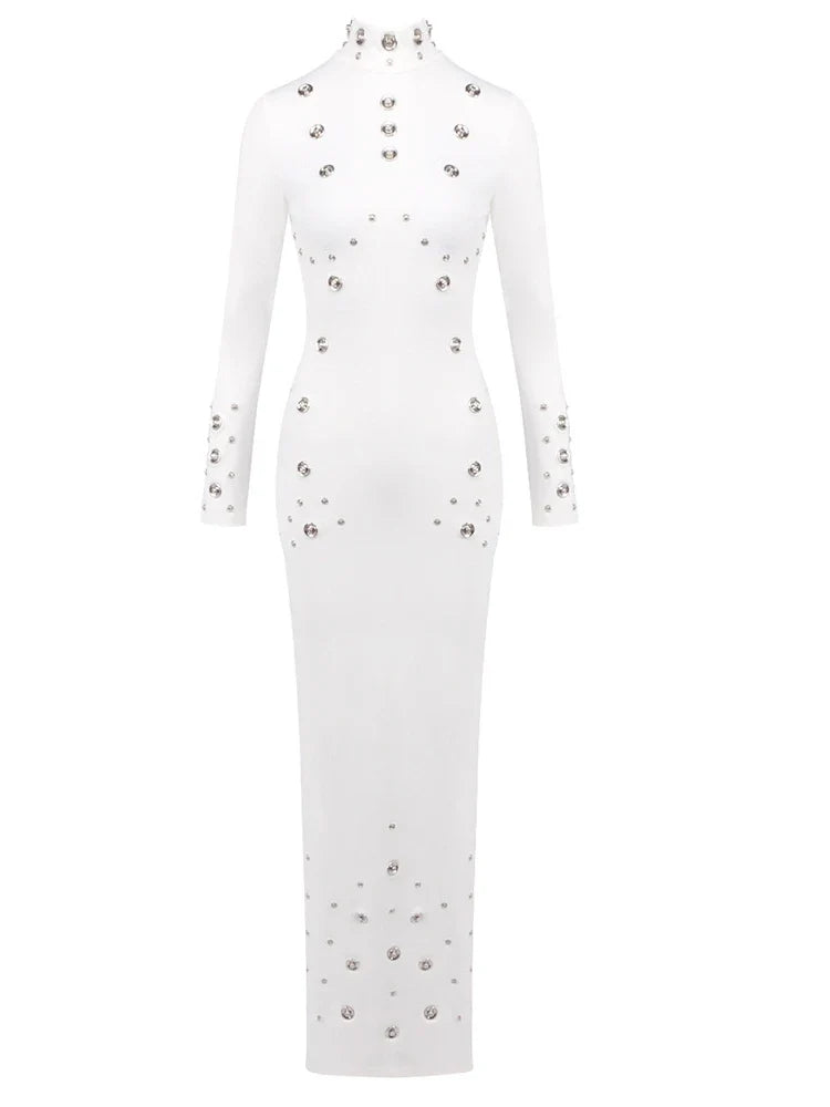 White dress with embellishments