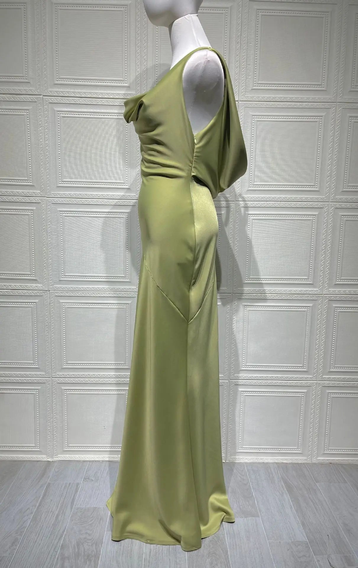 Cowl Neck Drape Maxi Dress