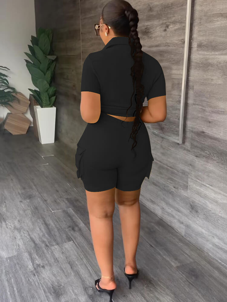 Two Piece Short Sleeve Tops & Shorts