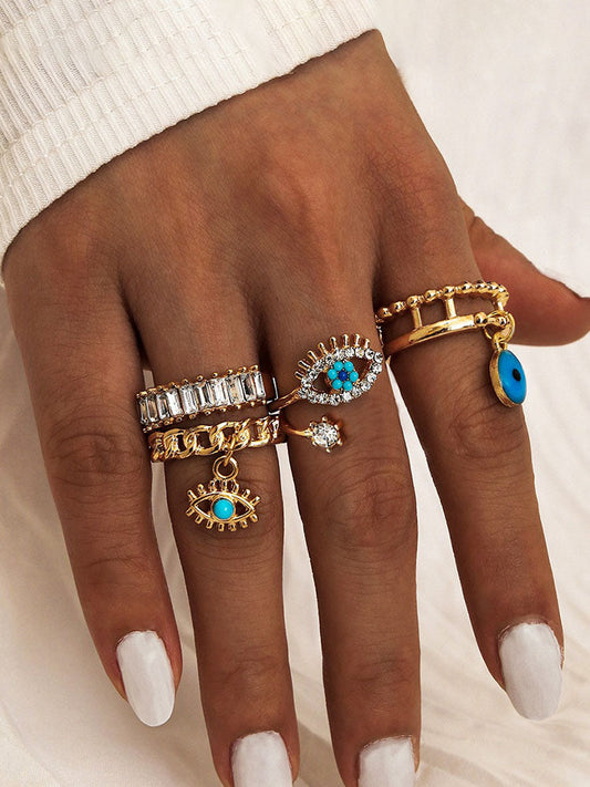 Four Piece Eyes Diamond Sets
