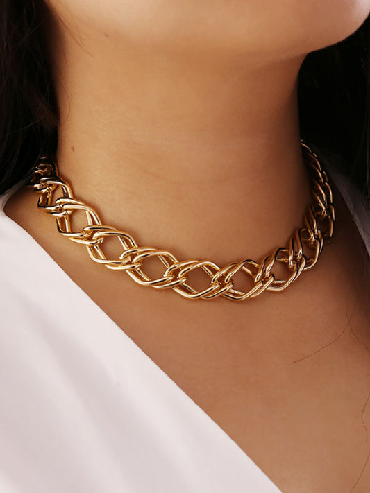 Minimalist Hollow Out Necklace Bracelet Sets