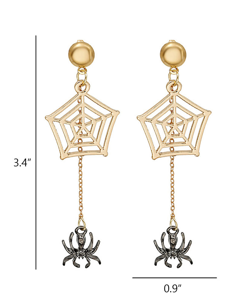 Halloween Spider Pendant Earrings
