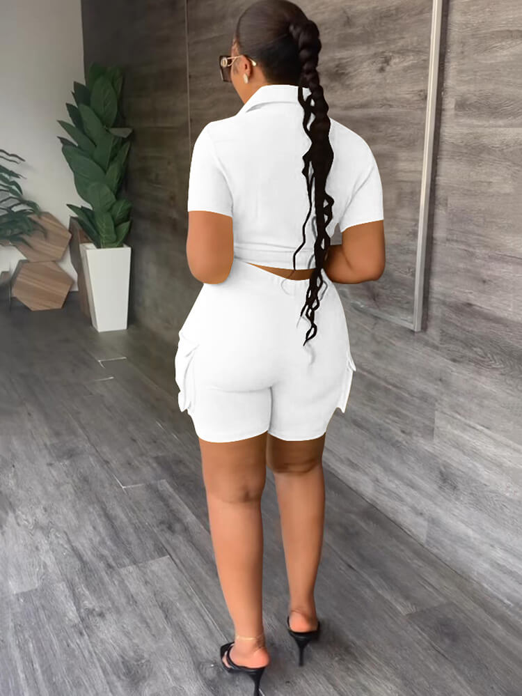 Two Piece Short Sleeve Tops & Shorts