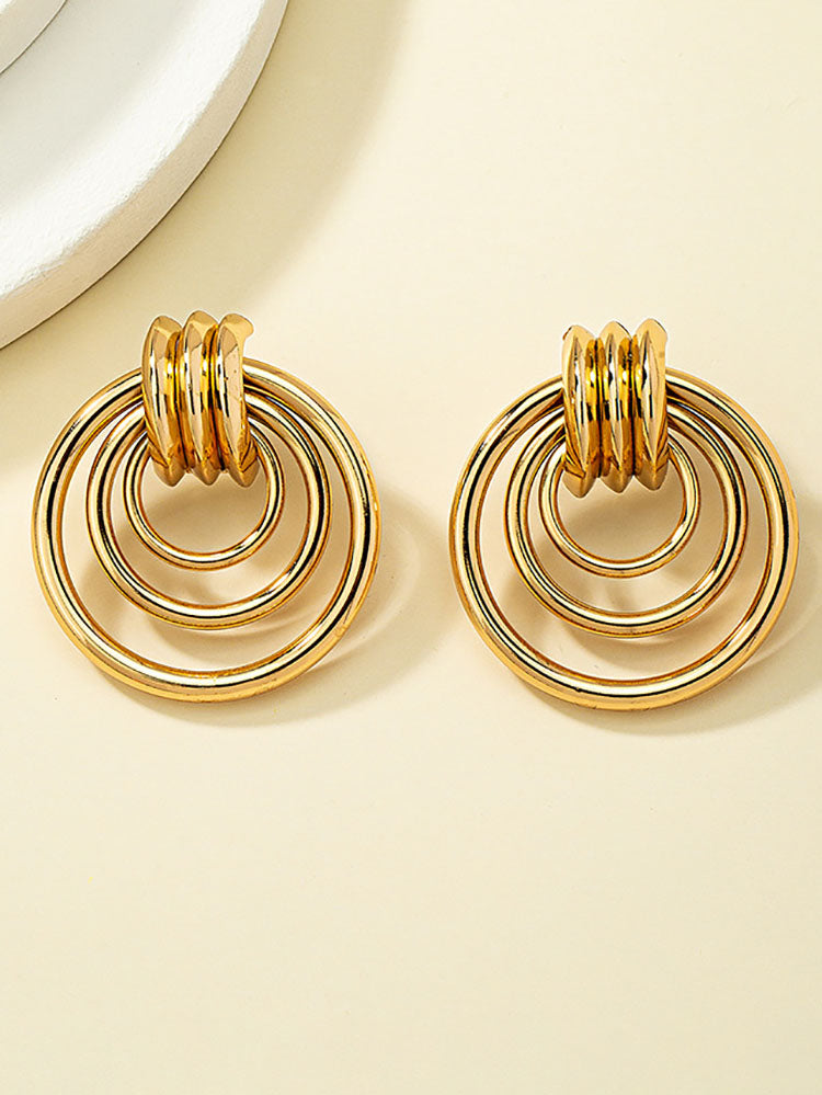 Hollow Out Geometric Earrings