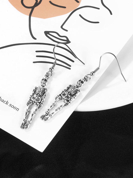 Halloween Skeleton Pendant Earrings