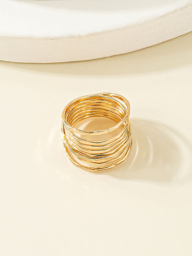 Vintage Multilayer Winding Rings