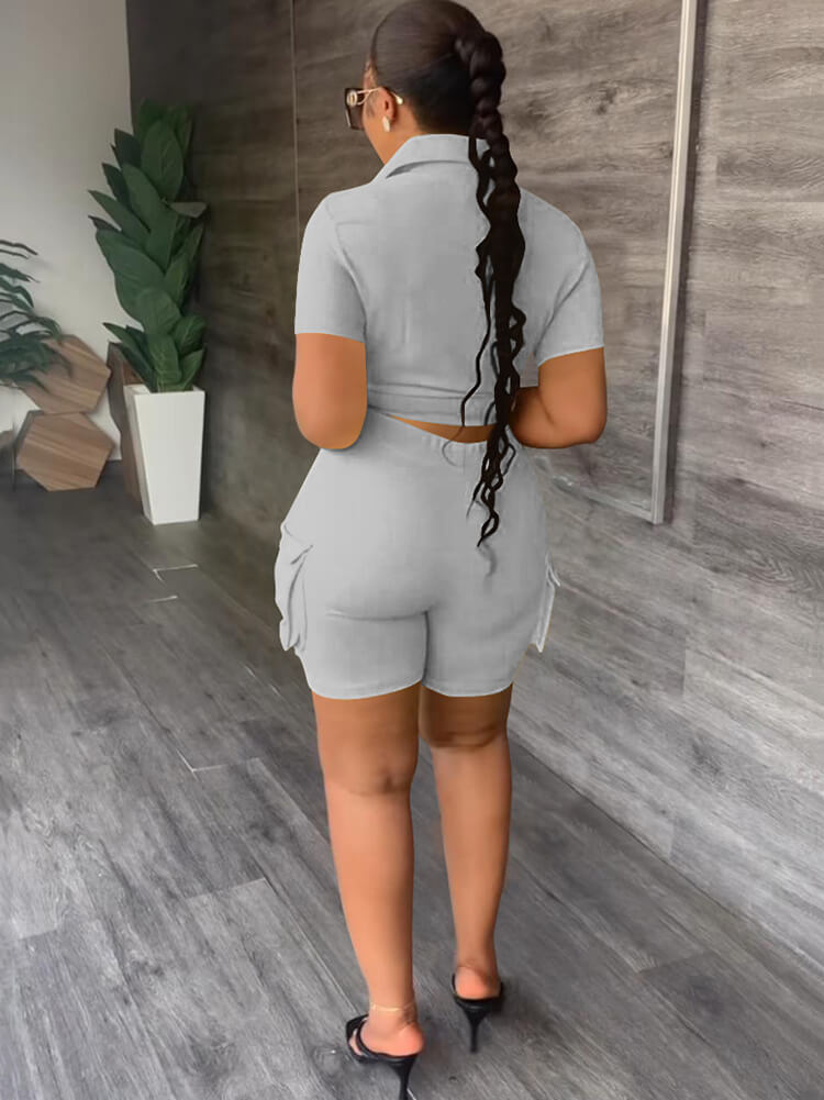 Two Piece Short Sleeve Tops & Shorts