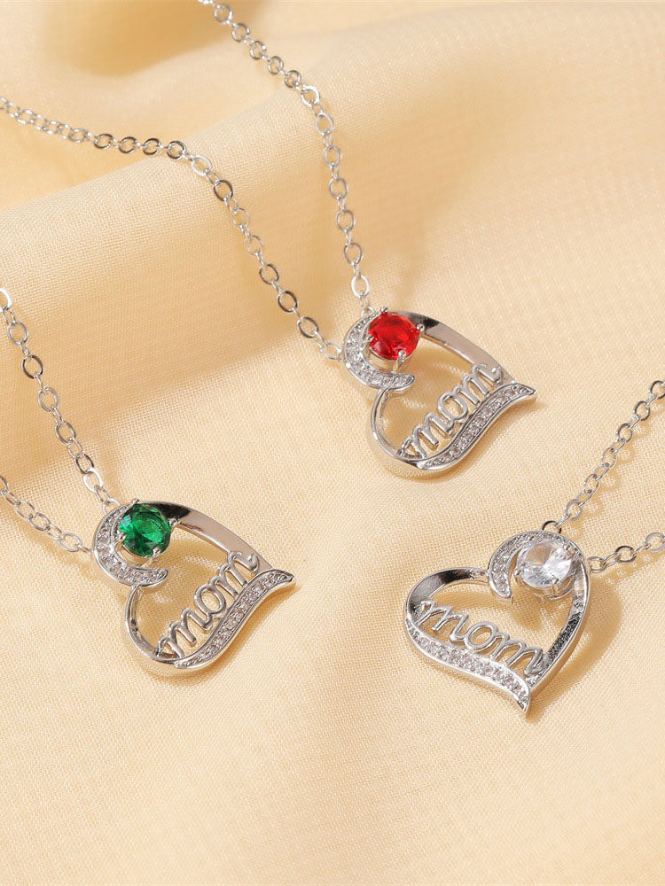 Mom Love Heart Pendant Jewelrys