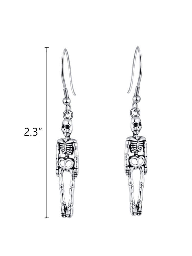 Halloween Skeleton Pendant Earrings