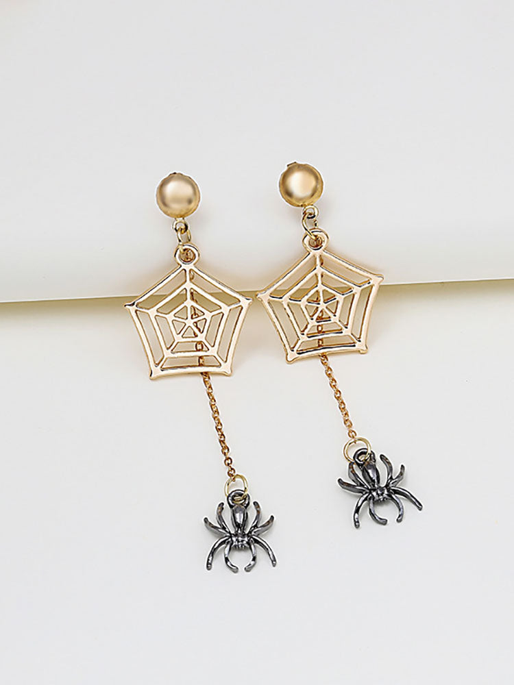 Halloween Spider Pendant Earrings