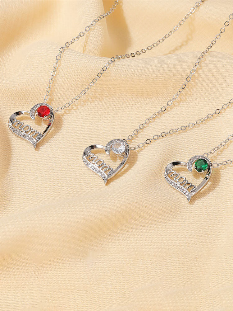 Mom Love Heart Pendant Jewelrys