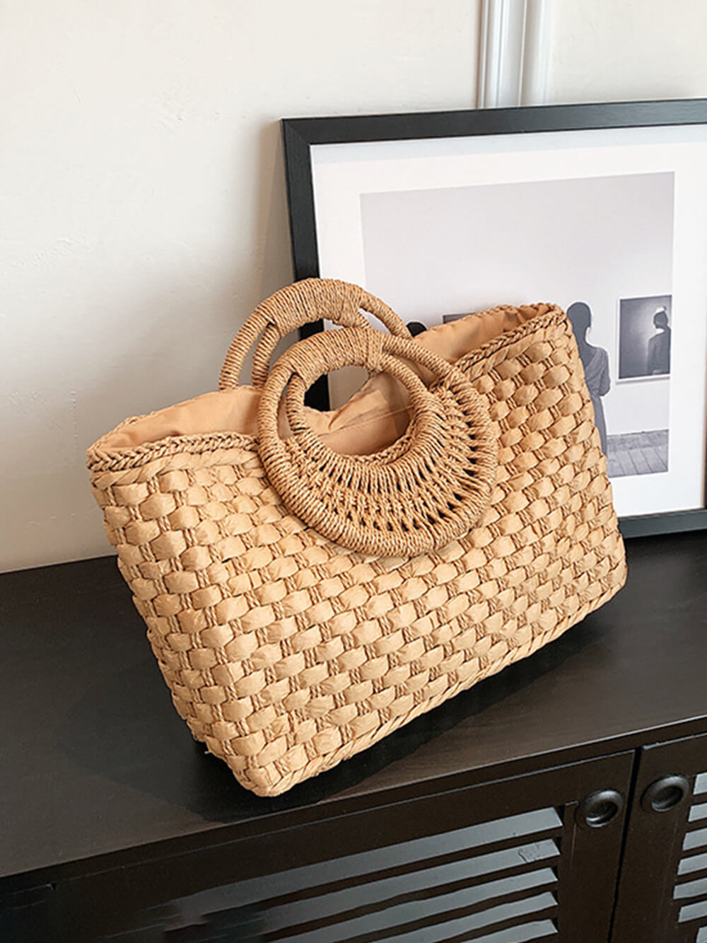 Holiday Beach Handmade Straw Bag