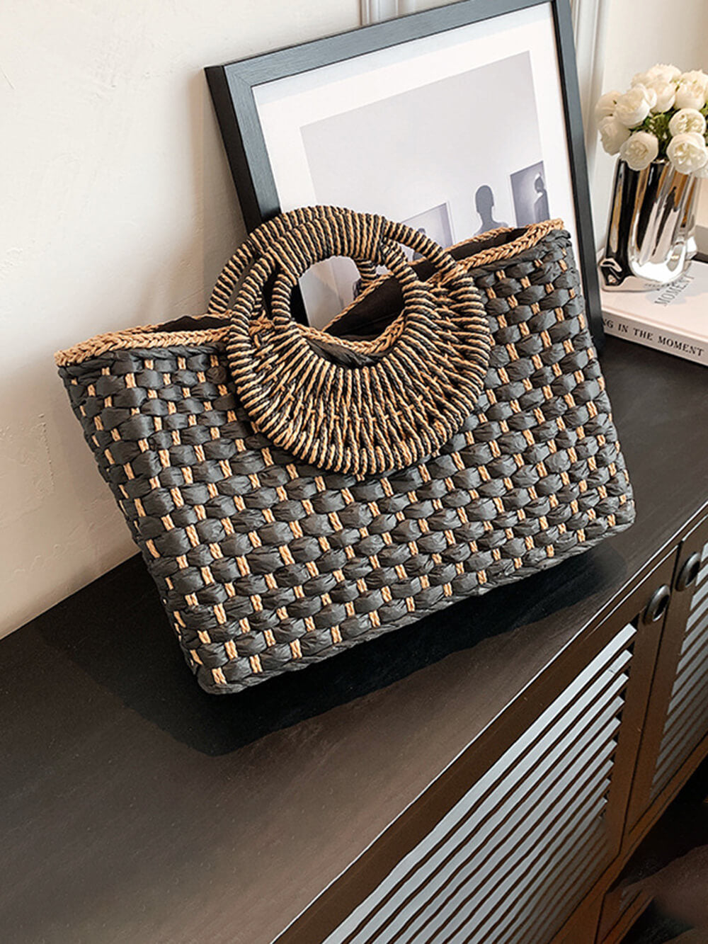 Holiday Beach Handmade Straw Bag