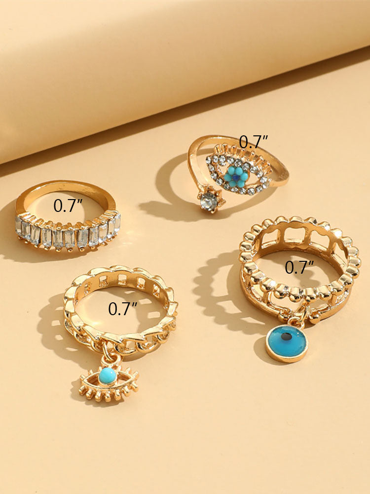Four Piece Eyes Diamond Sets