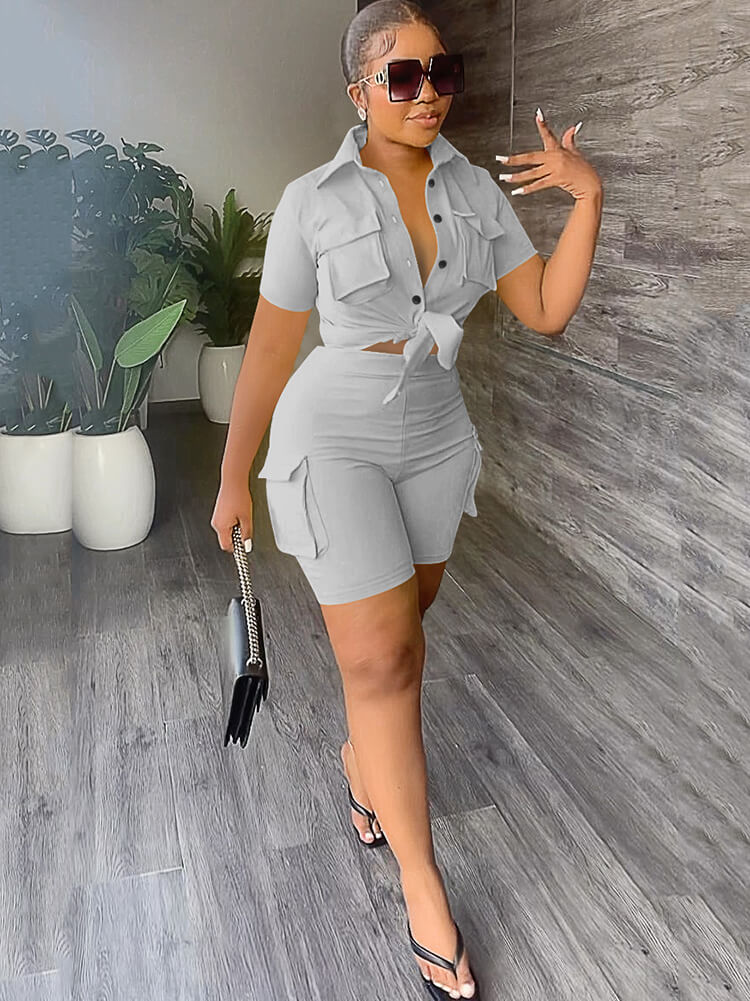 Two Piece Short Sleeve Tops & Shorts
