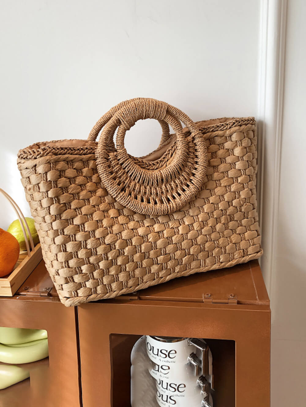 Holiday Beach Handmade Straw Bag