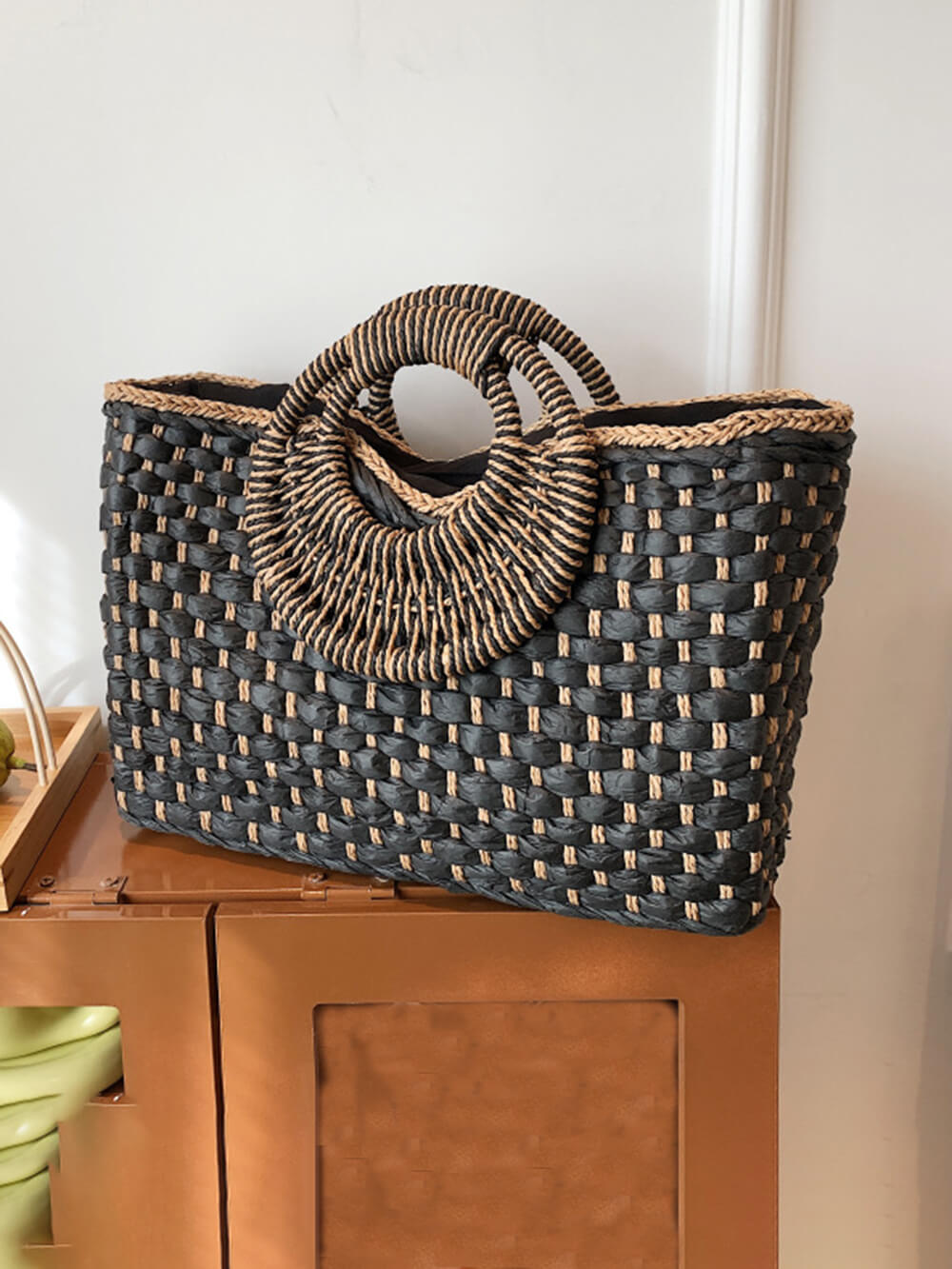 Holiday Beach Handmade Straw Bag