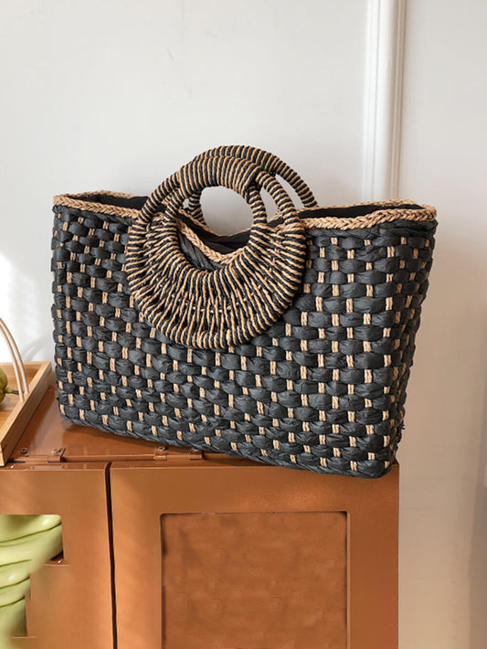 Holiday Beach Handmade Straw Bag