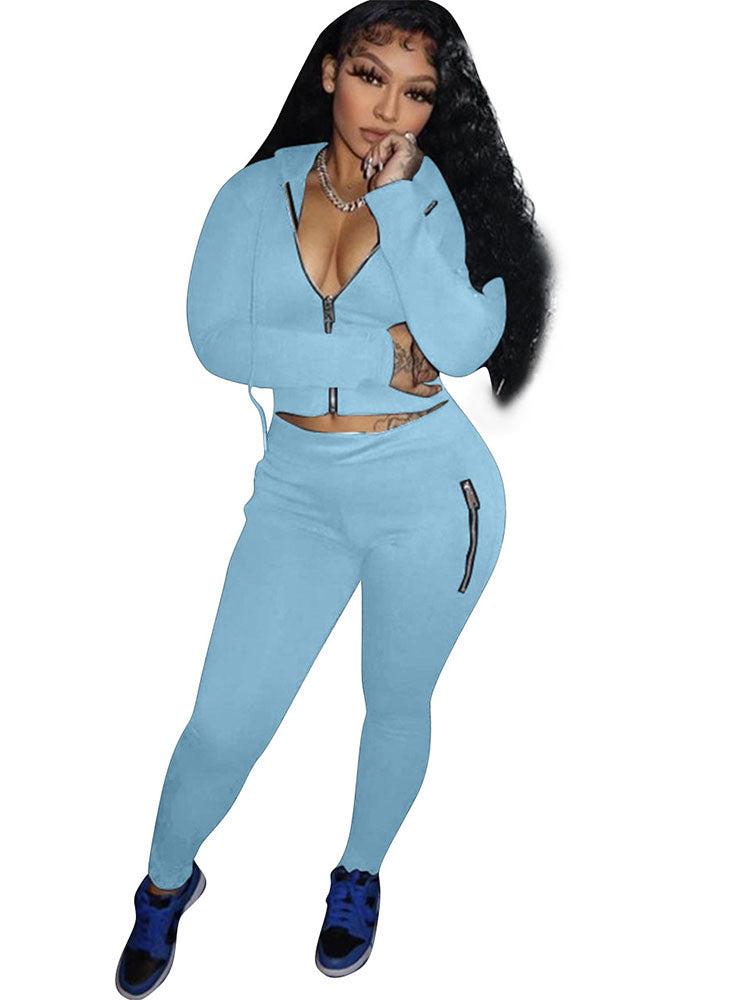 Two Piece Hoodie & Bodycon Pants