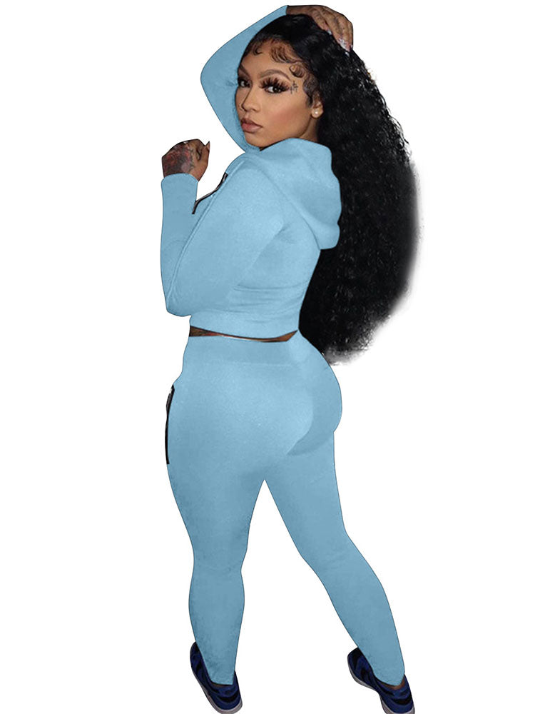 Two Piece Hoodie & Bodycon Pants