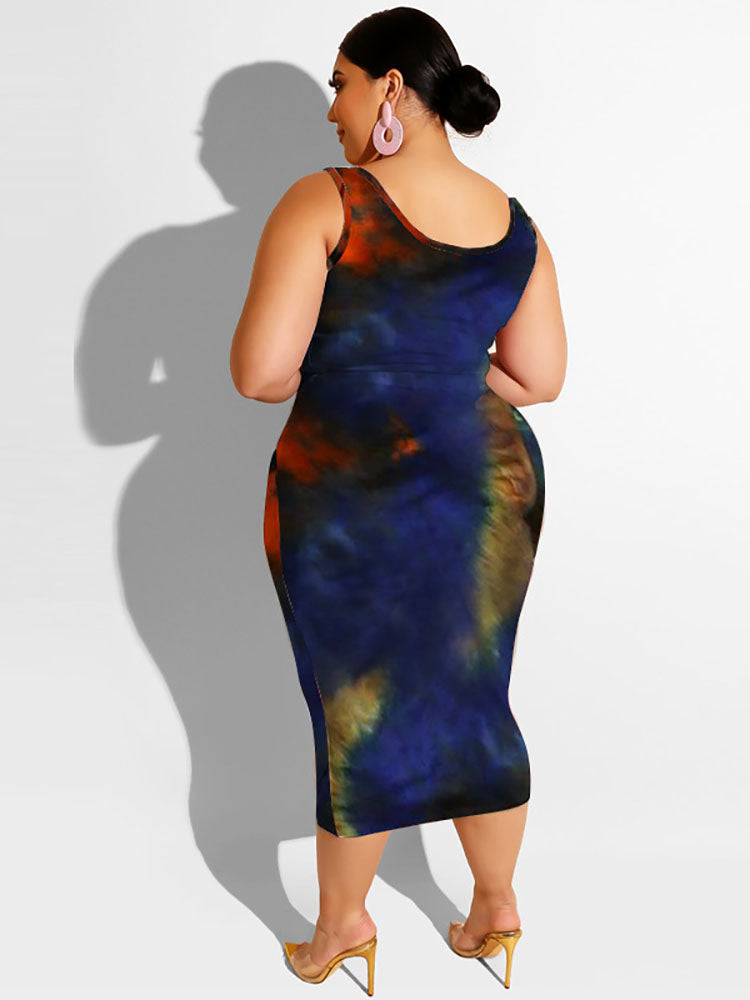Tie dye Printed Skinny Suit