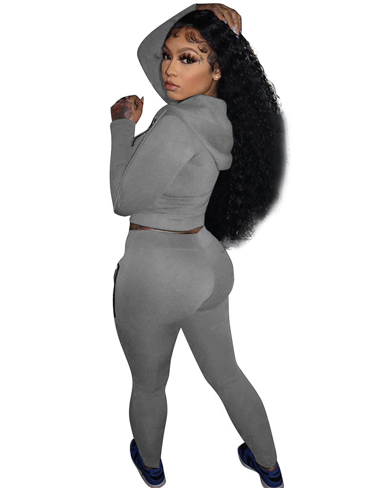 Two Piece Hoodie & Bodycon Pants