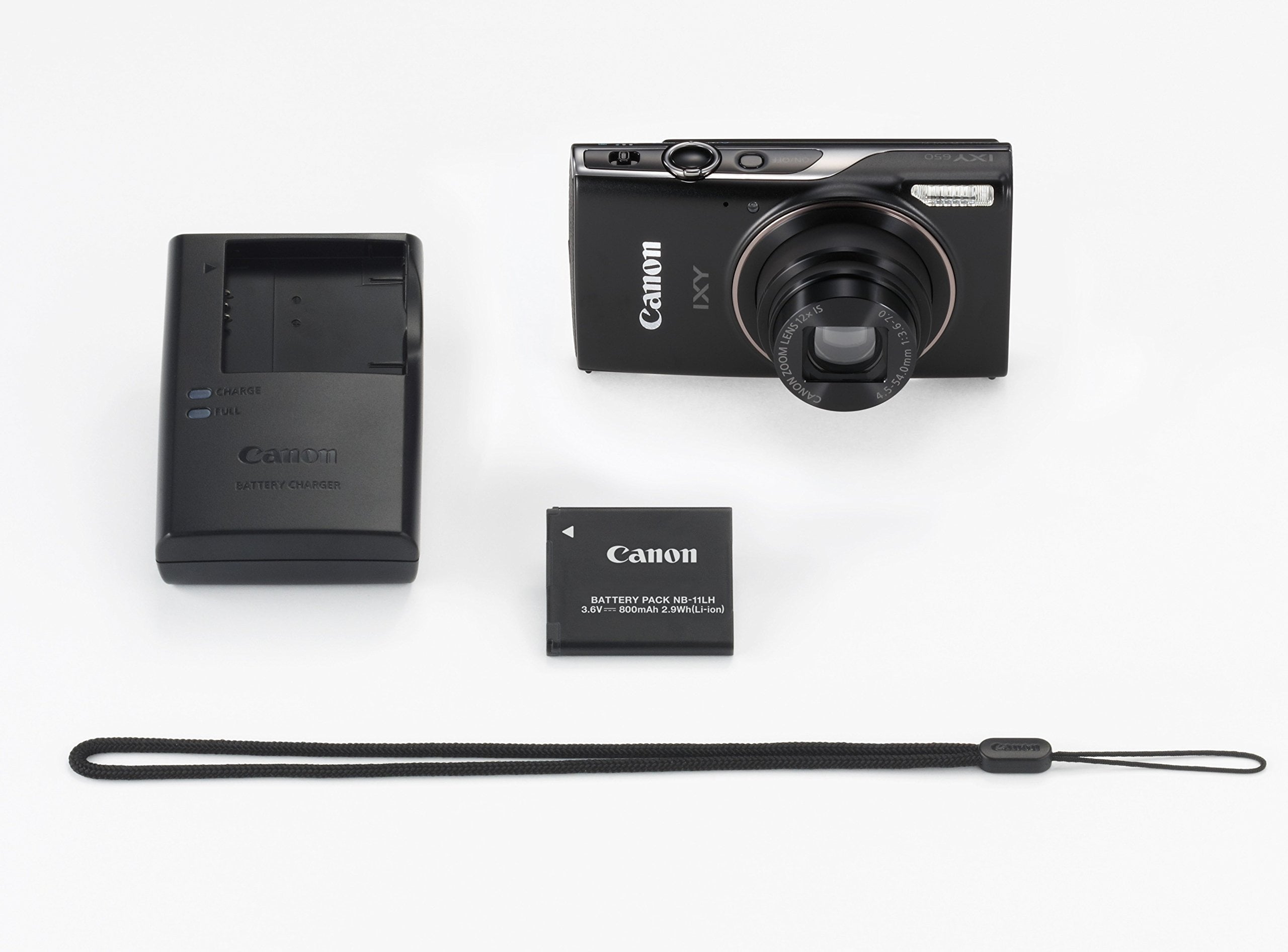 Compact Digital Camera IXY 650 12X Optical Zoom IXY650 (BK) (Black)