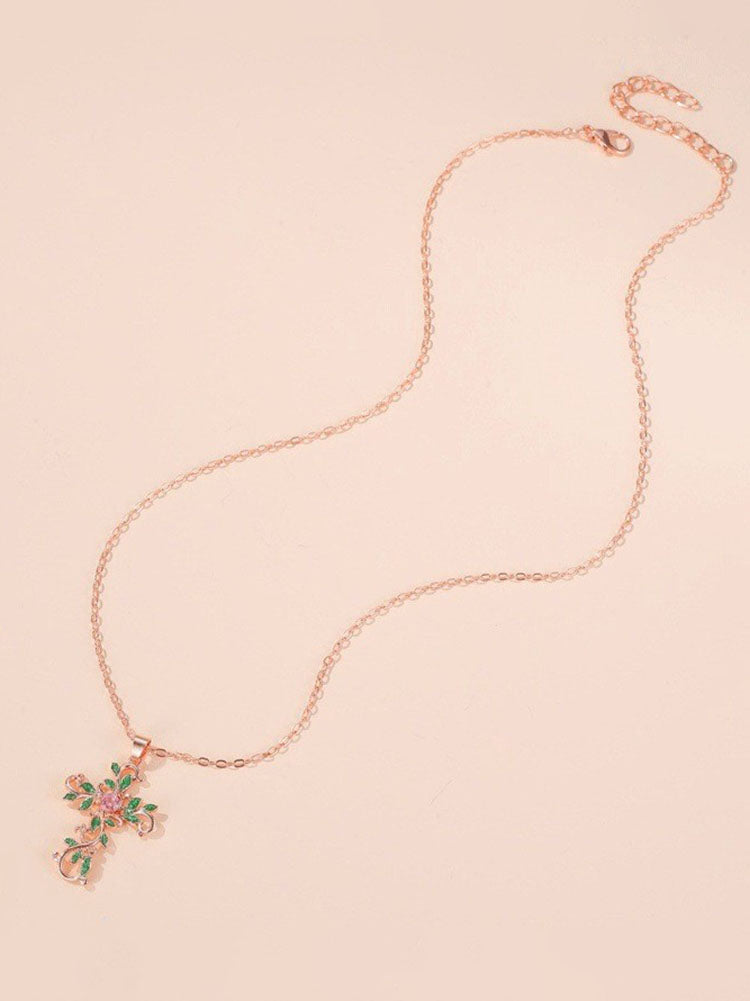 Flower Pendant Chain Necklaces