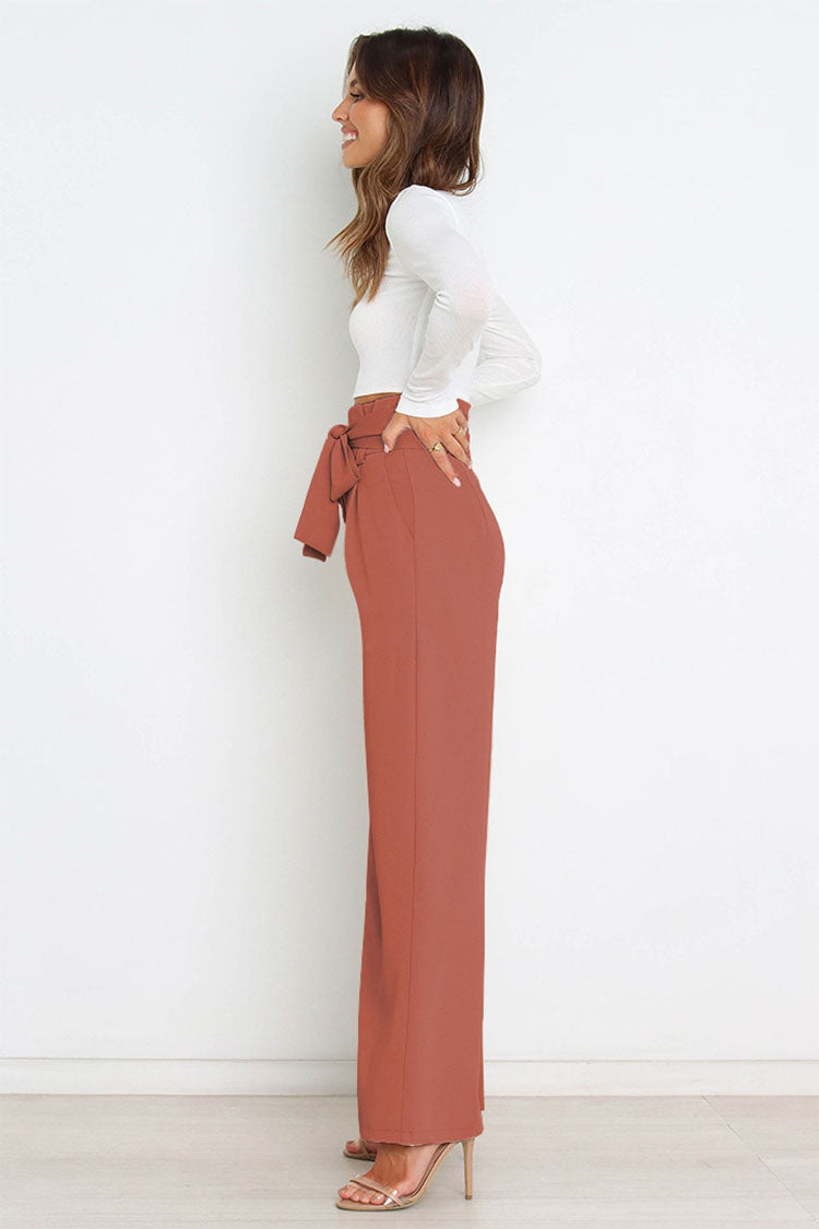 High Waist Knot Flare Bottoms
