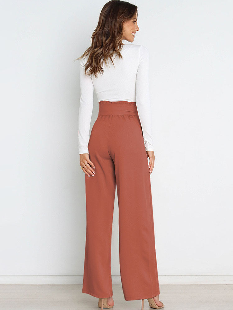 High Waist Knot Flare Bottoms