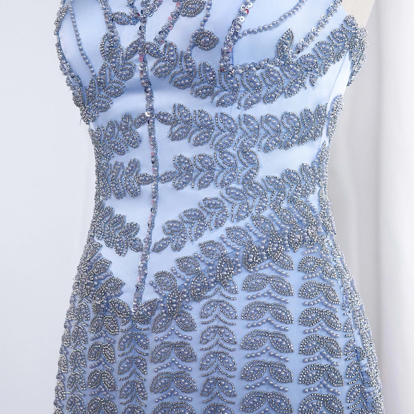 Blue Spaghetti Strap Gown | The Azure Dress