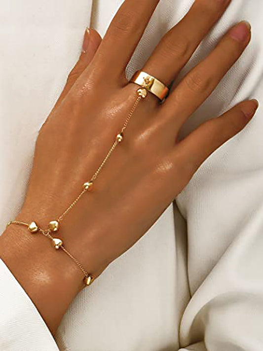 Heart Finger Ring Bracelets