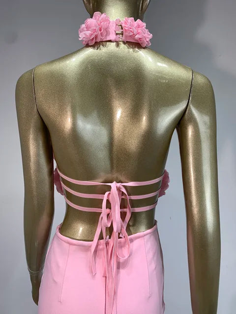 Keyhole Backless Maxi Bodycon Dress - Elegant Summer Party Outfit