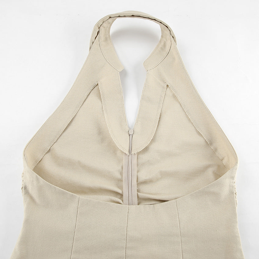 Polo-Neck Dress With Opening