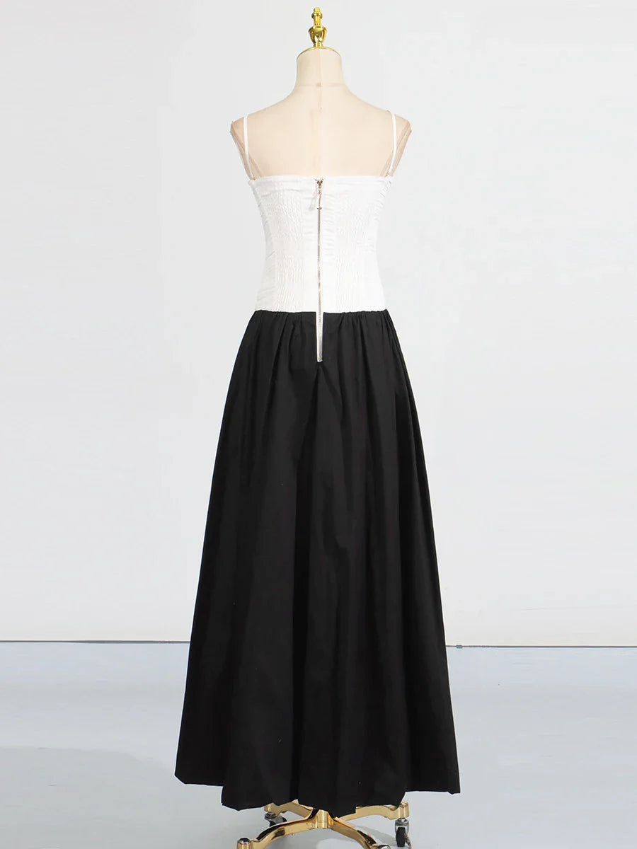 Strapless Puffs Dress – Ruched Bodice & High-Slit Elegance