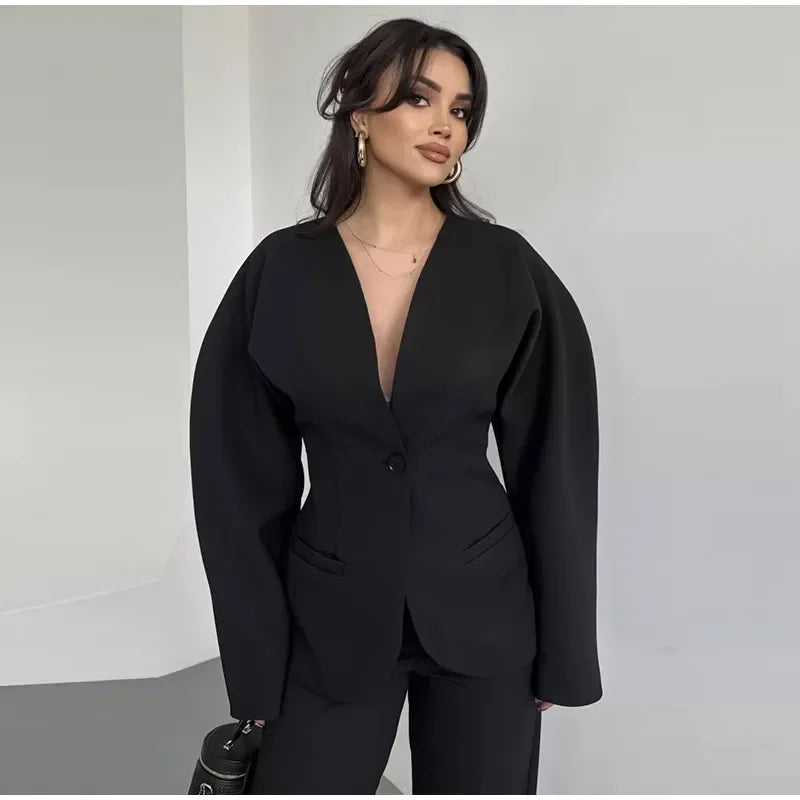 Power Silhouette – Burgundy Boss Suit with Tailored Curve Fit