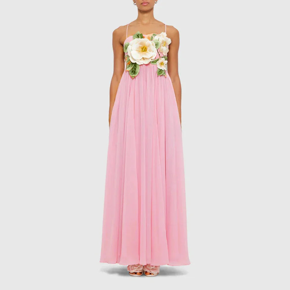 Casual Sleeveless A-Line Floor-Length Dress