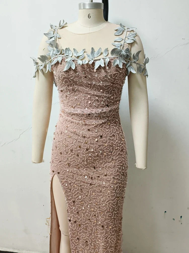 Sequined Beaded Gown | The Gala Gown
