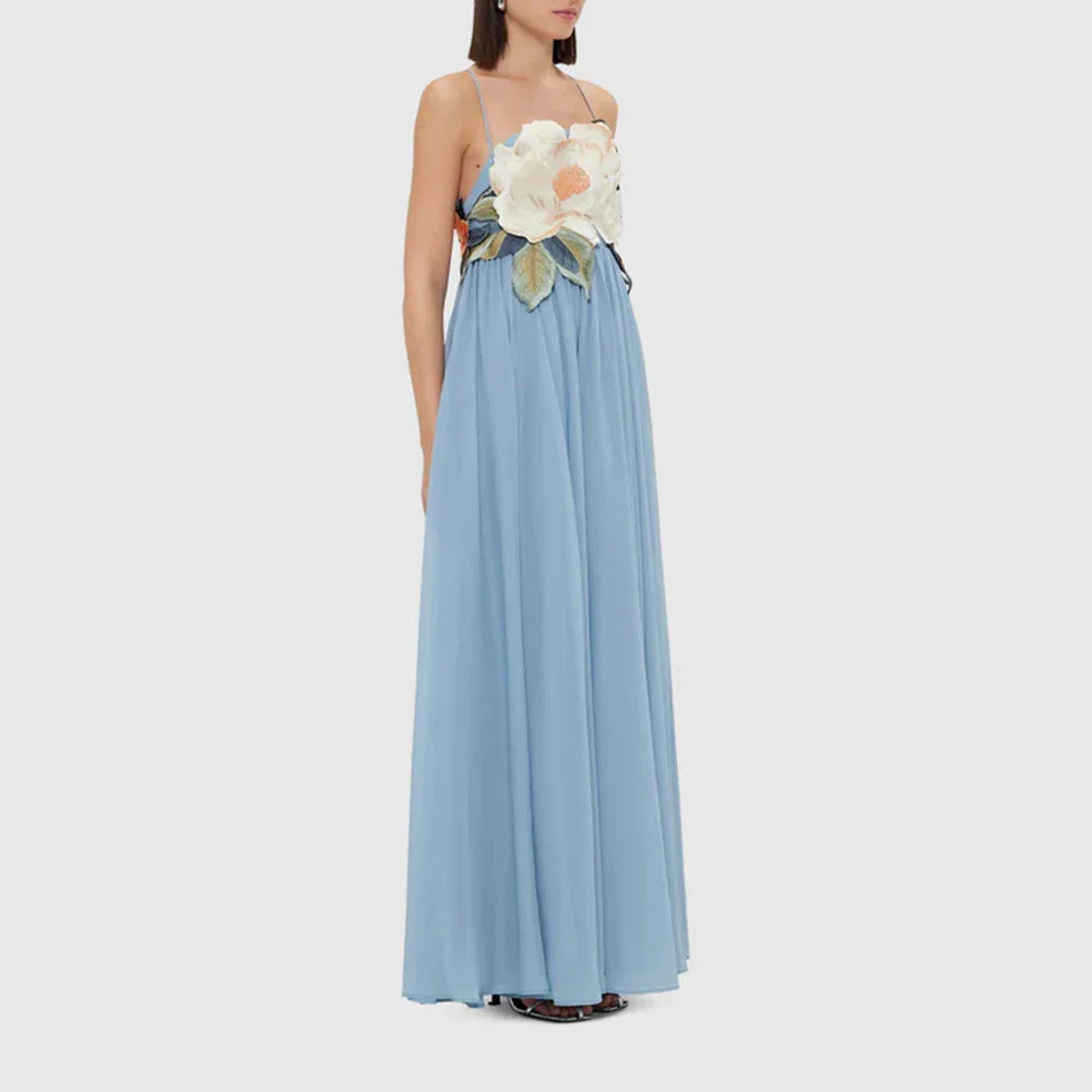 Casual Sleeveless A-Line Floor-Length Dress