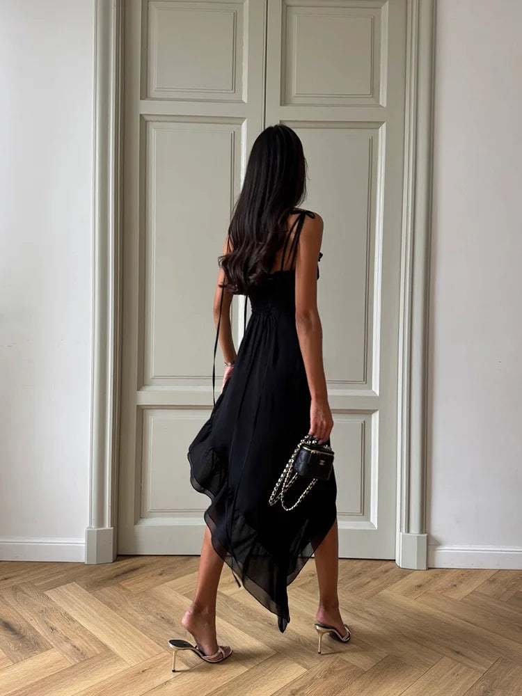 Elegant Asymmetrical Summer Bandage Dress