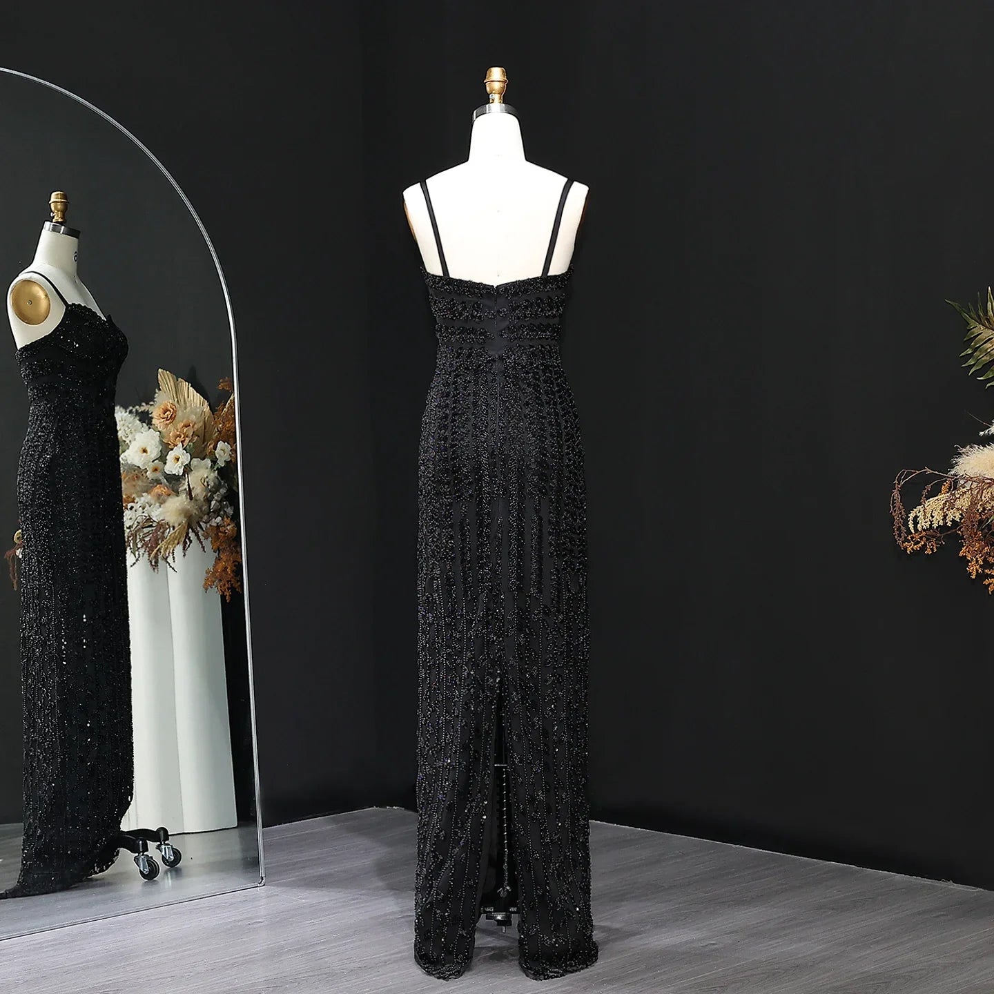 Blue Spaghetti Strap Gown | The Azure Dress