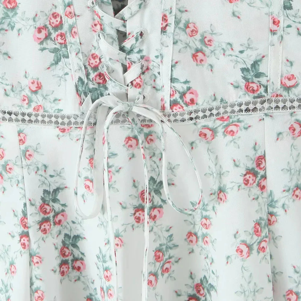 White Slimming Mini Dress - Square Neck Sleeveless A-Line