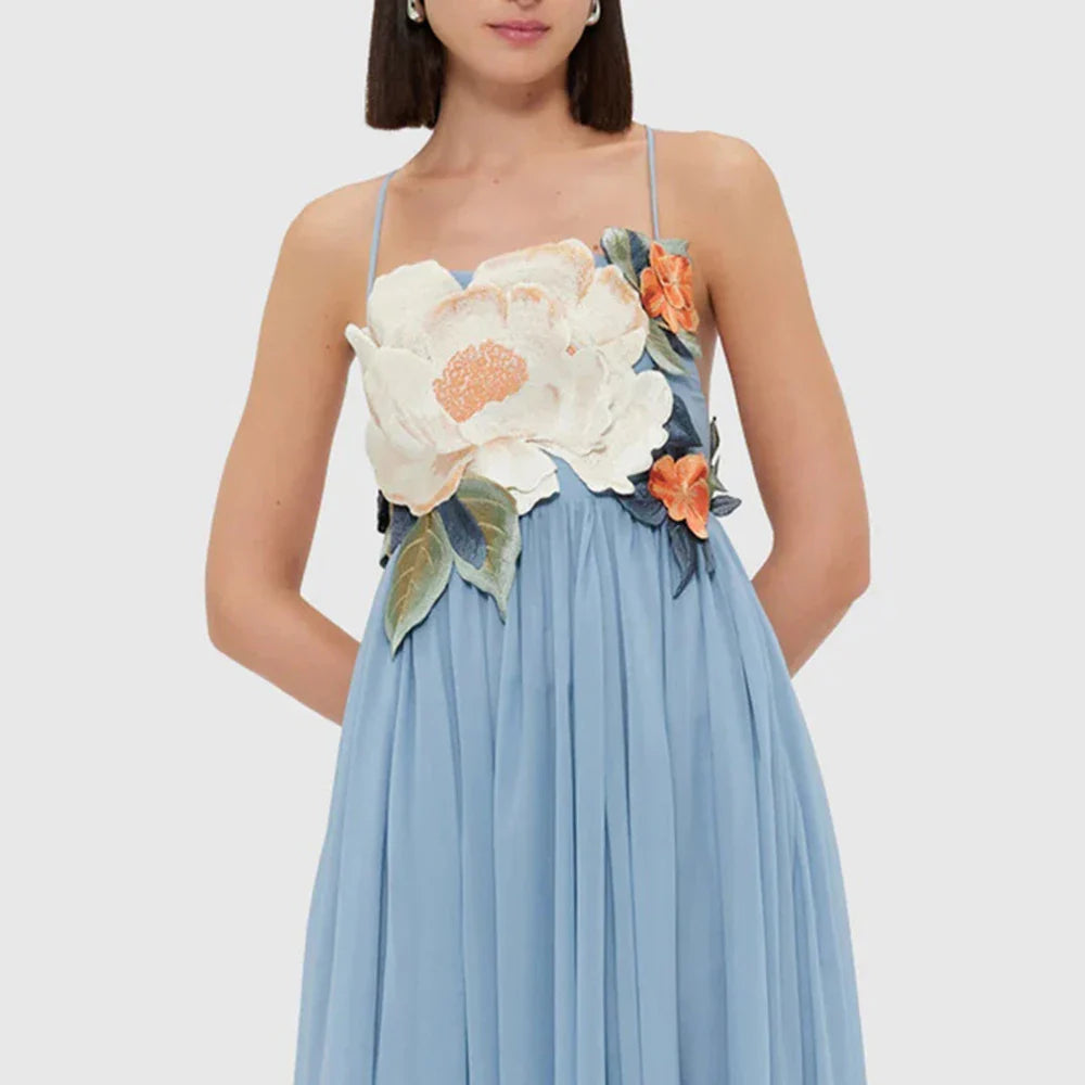 Casual Sleeveless A-Line Floor-Length Dress