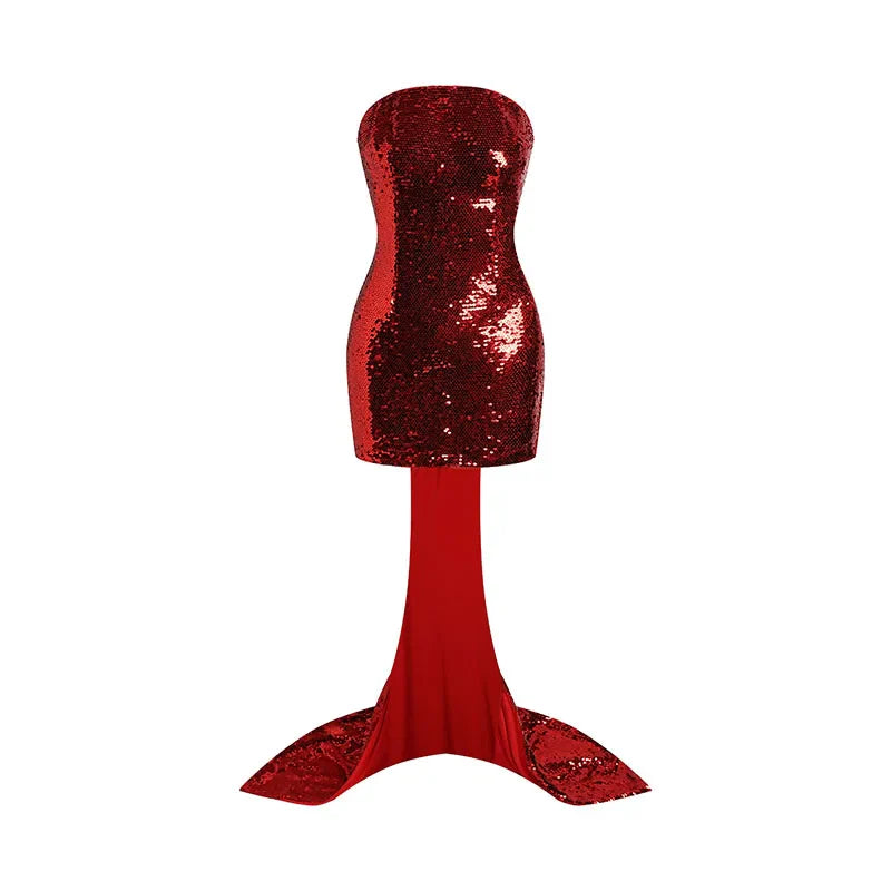 Sequined Bow Mini Dress | The Scarlett Dress